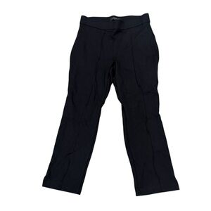 Christian Siriano Black Front Piping Pull On Trouser Pants Size Large Womens